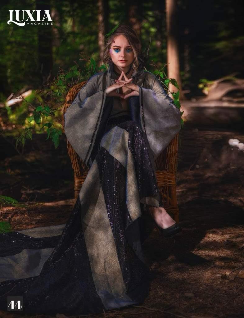 Editorial forest fairy portrait